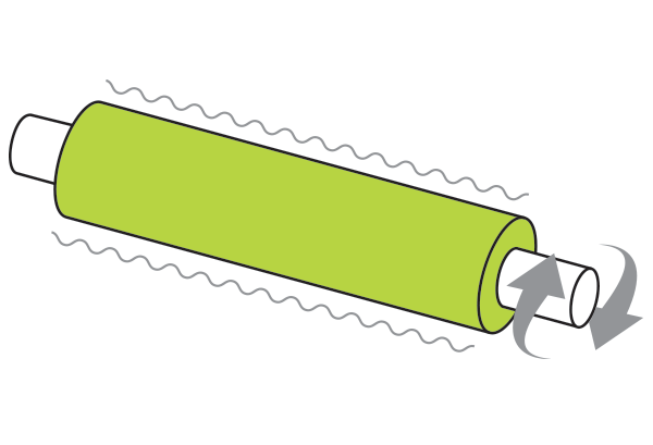 A pipe torque hinge uses a shaft rotating inside a pipe.